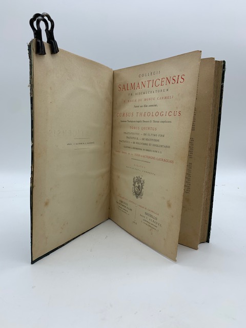 Collegii Salmanticensis Fr. Discalceatorum B. Mariae de Monte Carmeli... Cursus theologicus...tomus quintus